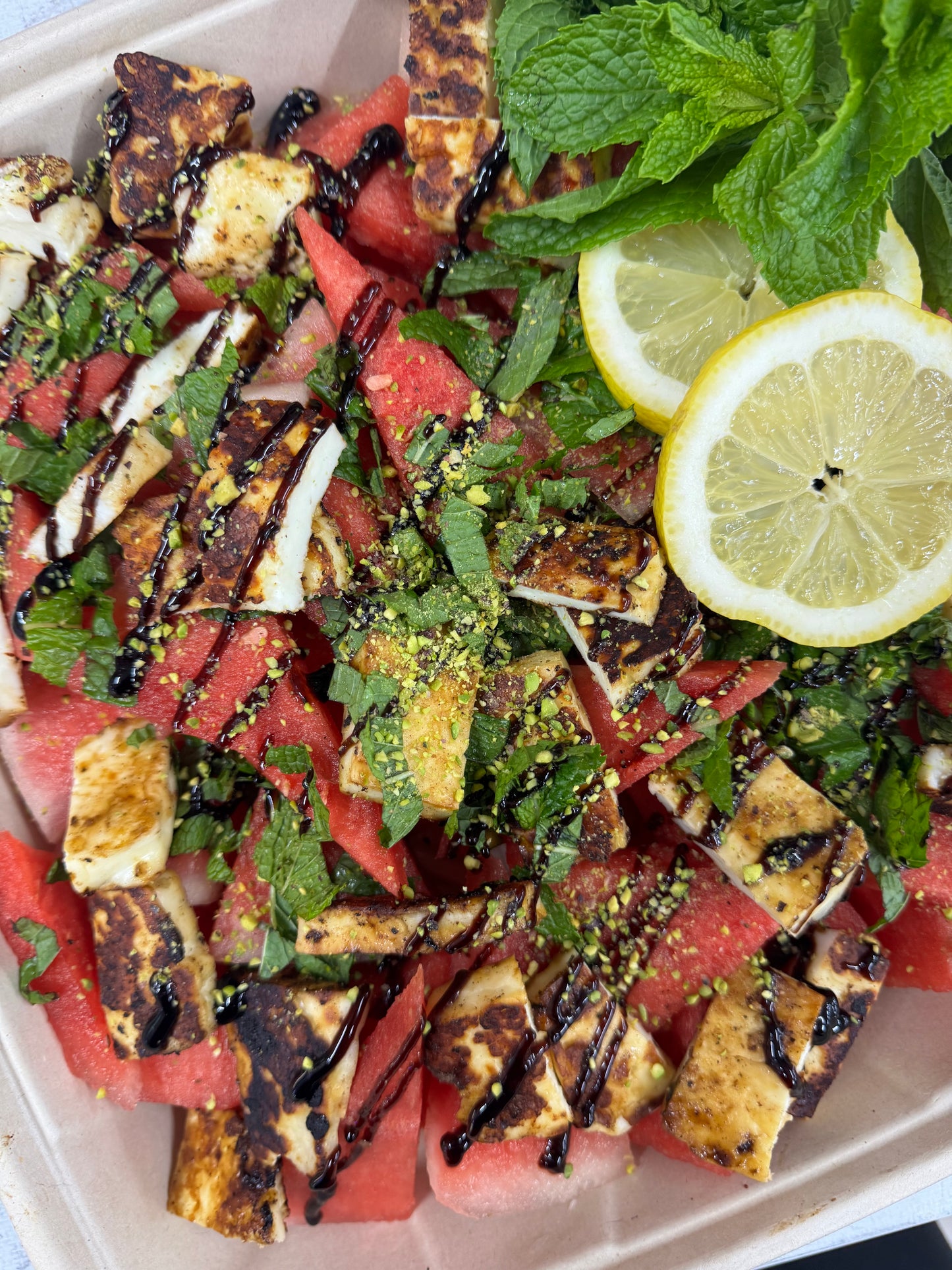 Halloumi & Watermelon Salad