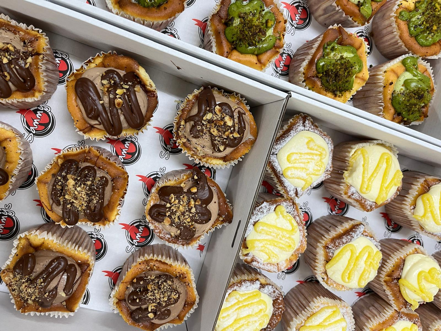Burnt basque mini cheesecakes