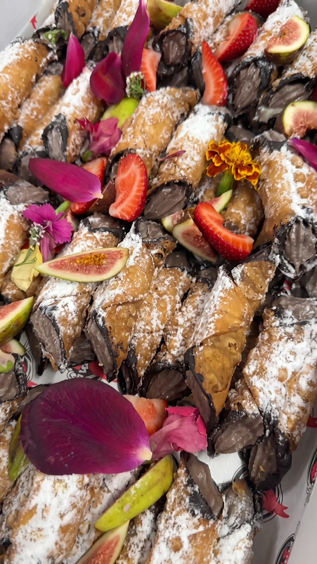 Sweets, plated by hand