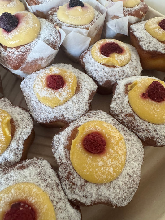 Mini Passionfruit & raspberry muffins (GF)
