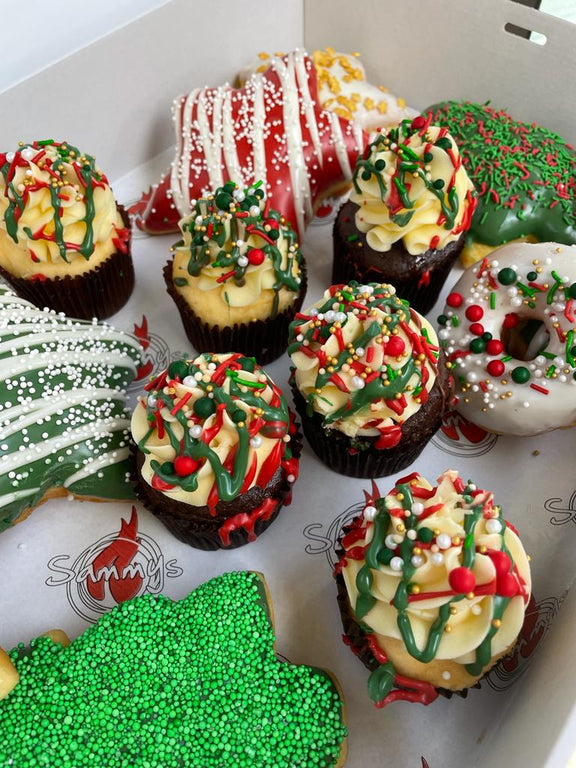 Christmas Donut & Cupcake Platter