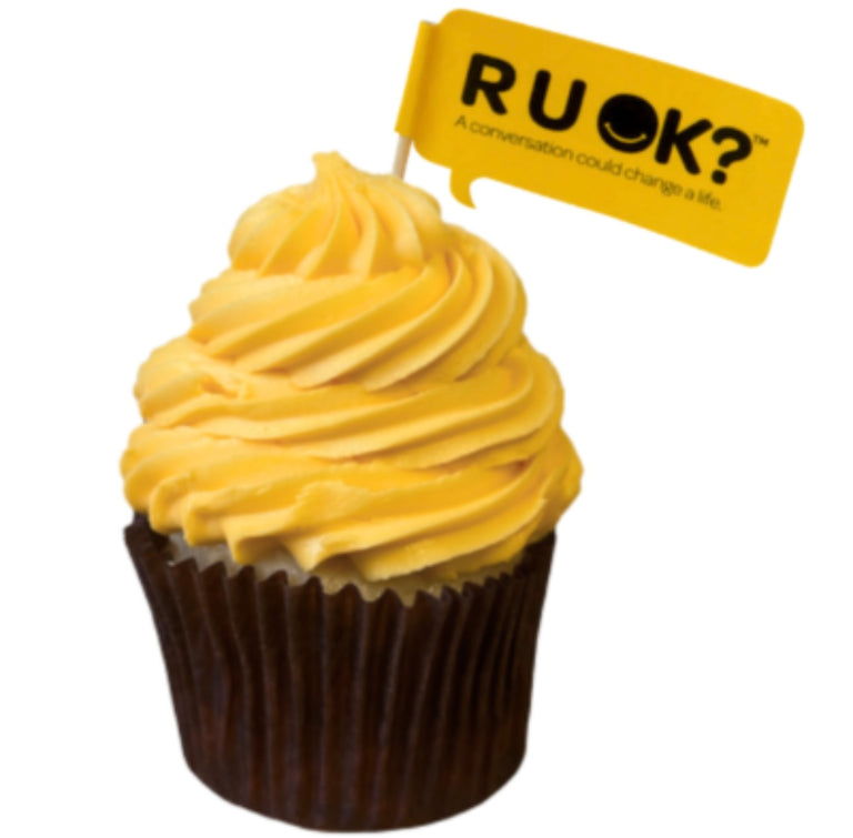 R U OK cupcakes