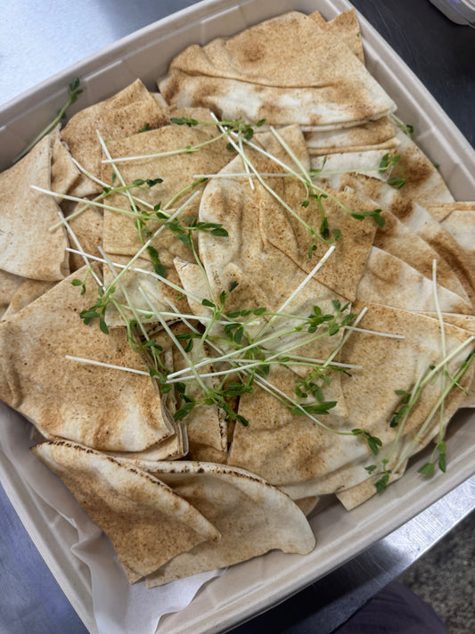Platter of Fresh Lebanese Bread
