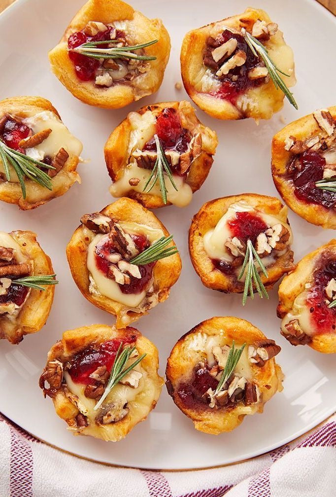 Brie, Cranberry & Walnut Bites