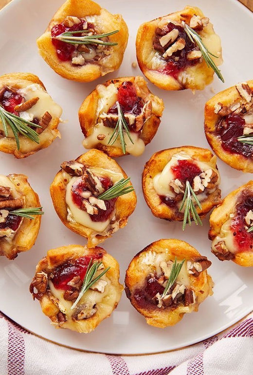 Brie, Cranberry & Walnut Bites