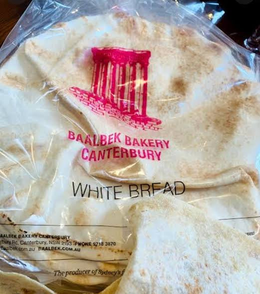 Bag of Fresh Lebanese Bread