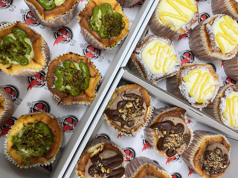 Burnt basque mini cheesecakes