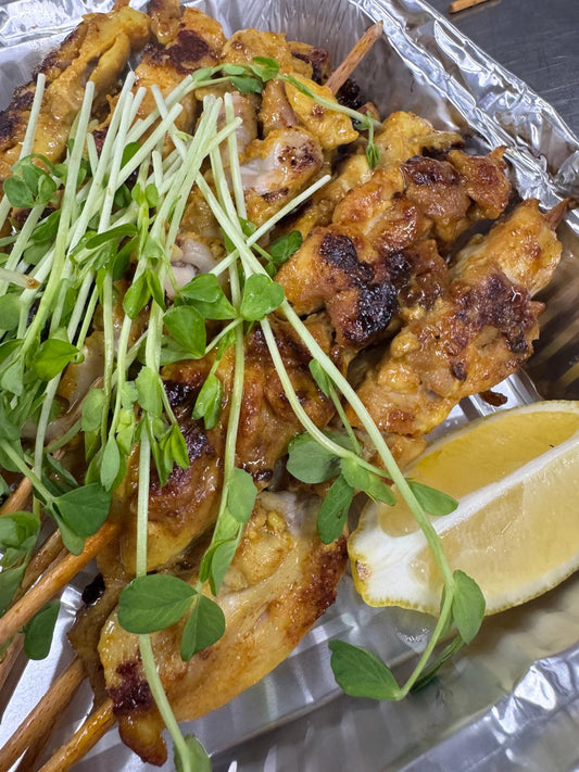 Cocktail Lemon Pepper Chicken Skewers