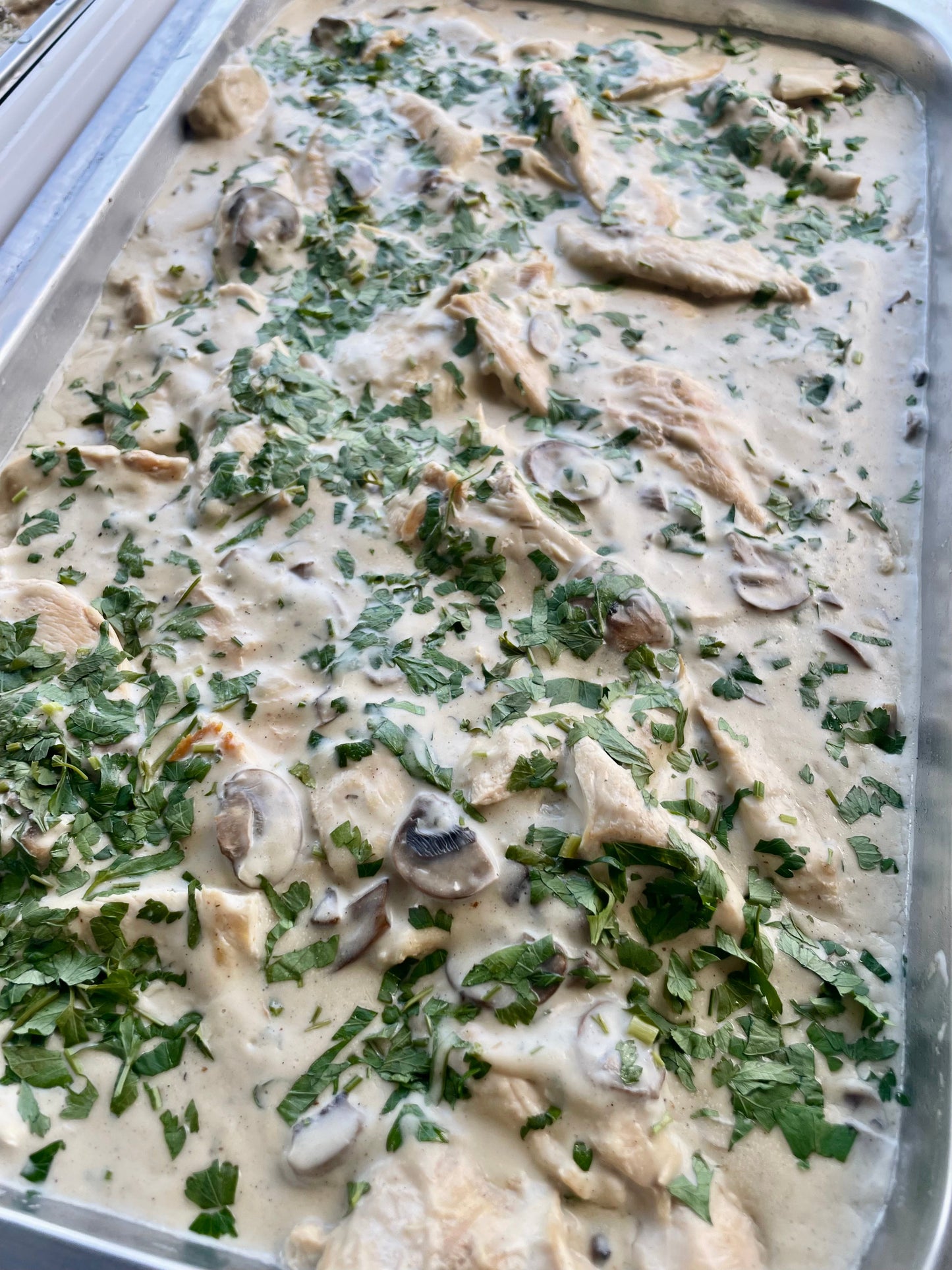 Chicken Breast with Creamy Mushroom Sauce - Sammys Catering & Co
