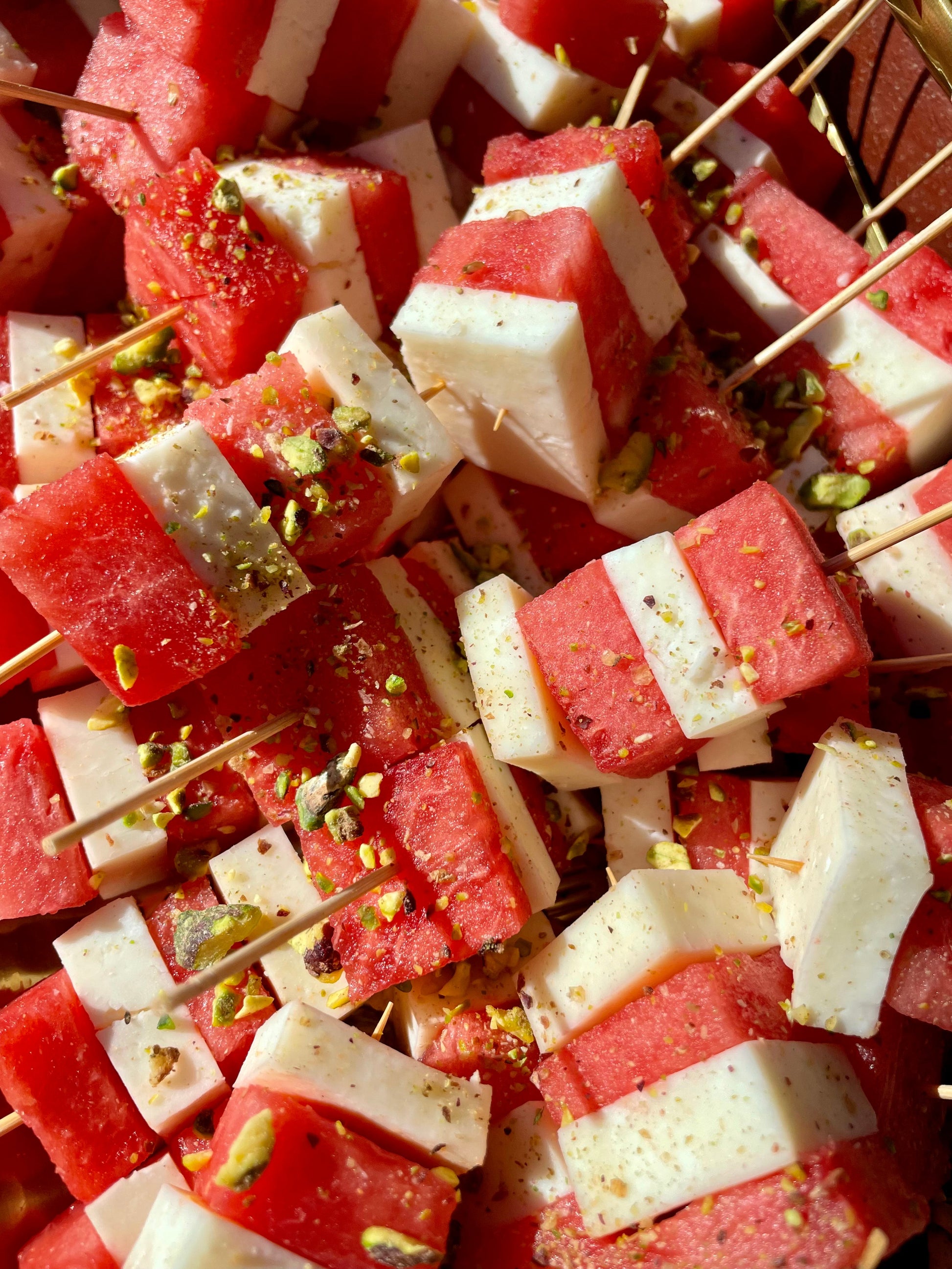 Halloumi & Watermelon or Bocconcini Skewers - Sammys Catering & Co