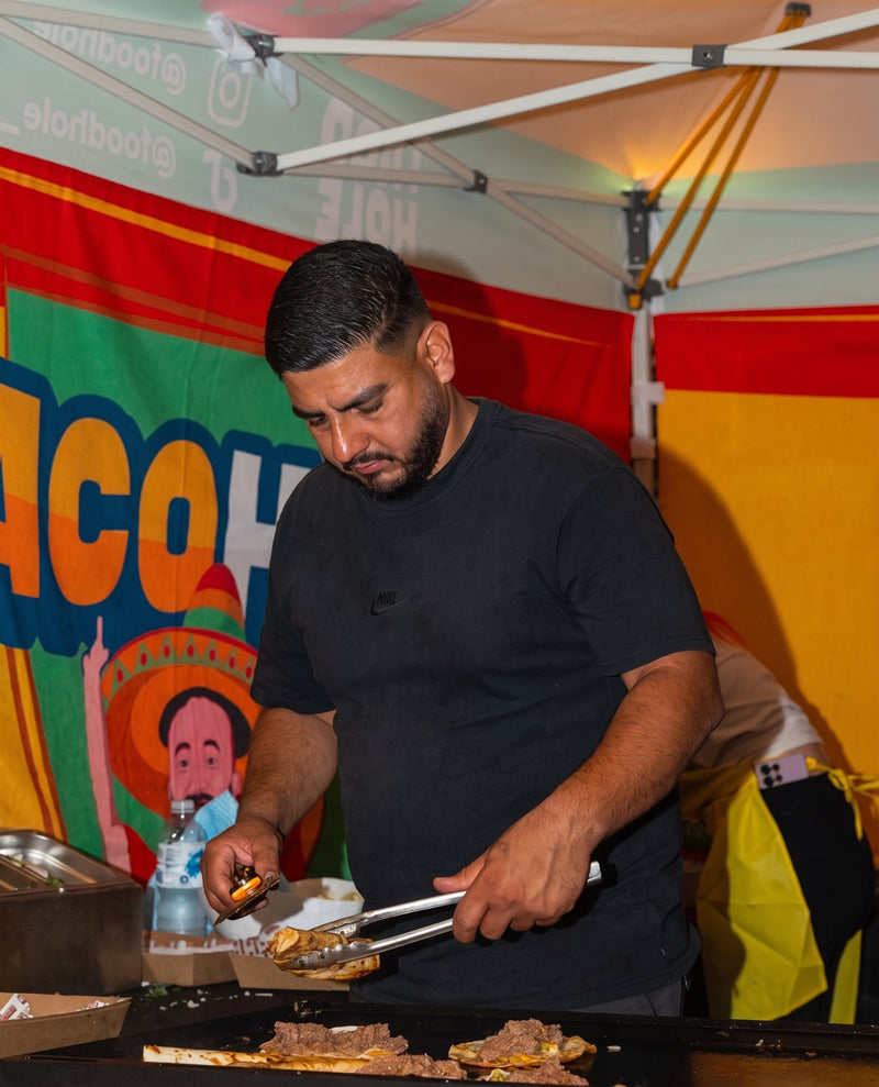 Cooking live, on site